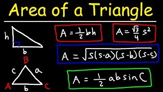 Area of a Triangle Given 3 Sides Herons Formula [upl. by Rimaj]