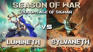 Lumineth vs Sylvaneth  Age of Sigmar Battle Report [upl. by Akered]