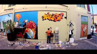 JOE PAGAC Time Lapse Painting TWEEDY and OF MONTREAL [upl. by Adnol]