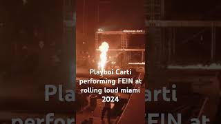 Playboi Carti performs FEN at RL Miami 2024 travisscott playboicarti fein rollingloudmiami [upl. by Ruthven]