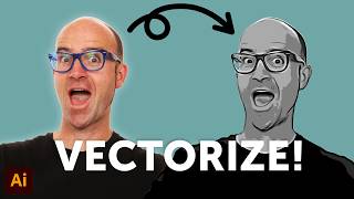 How to Vectorize an Image in Illustrator  Updated for 2024 [upl. by Yekcim]