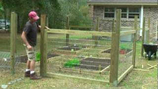 How to build a simple garden fence [upl. by Ellemaj]