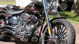 2014 Harley Davidson CVO Breakout Screamin’ Eagle Twin Cam 110B Custom Drag Bike For Sale [upl. by Boru493]