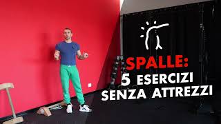 5 esercizi per le spalle senza attrezzi e a corpo libero [upl. by Akinahs]