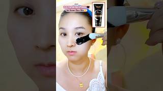 Charcoal Peel Off Mask Review🖤  Get Korean Glass Skin in 15 Min🌟 Remove White Heads charcoal [upl. by Nesral]