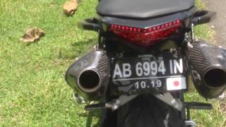 ER6N UNDERTAIL DUAL EXHAUST part 1 [upl. by Irtemed]