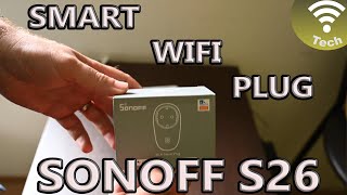 SONOFF S26 R2 WiFi Smart Plug 16A Power Socket [upl. by Gnek41]