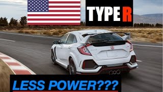 Why 2018 Honda Civic Type R has Less Power in America  Inside Lane [upl. by Dari128]