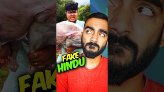 Fake Hindu Boy 💔 Dark Reality 😢 san ki roast shorts roast hindu [upl. by Cherri]