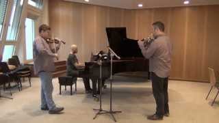 Rehearsing Brahms HornTrio [upl. by Magnien]