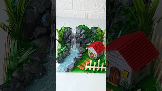 DIY waterfall 🏞️🏡youtubeshorts viralshorts [upl. by Sirtaeb]