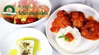 Grieks recept Gehaktballen in tomatensaus maken  soutzoukakia english subtitles [upl. by Amej]