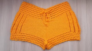 Short Tejido a Crochet paso a paso video completo [upl. by Virendra]