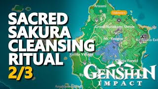 Sacred Sakura Cleansing Ritual 23 Genshin Impact Location [upl. by Sewoll]