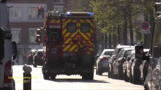 Pompiers de Paris PS 218 Masséna pour Urgence Feu  Paris Fire Dept Engine 218 Fire Alert [upl. by Marjana]