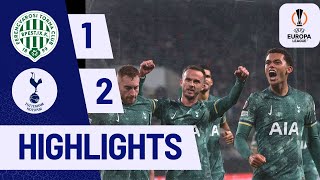 Ferencváros vs Tottenham 12 Highlights Johnson scores his fifth in a row  Europa League 202425 [upl. by Leahciam]