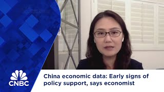 China economic data Early signs of policy support says economist [upl. by Siffre767]