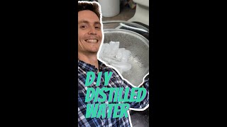 DIY HOW TO Make Distilled Water at Home Cheap Quick amp Easy shorts [upl. by Ferdinana714]