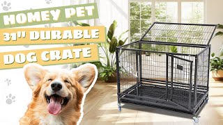 Durability Meets Comfort Check Out This 37quot Collapsible Dog Cage [upl. by Waverley812]