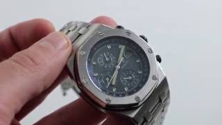 PreOwned Audemars Piguet Royal Oak Offshore 25721ST Luxury Watch Review [upl. by Bianka932]