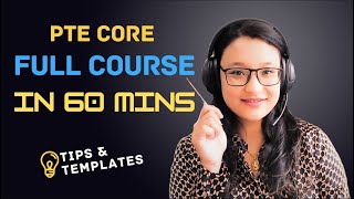 PTE Core Full course  Tips templates and tricks  Canadian immigration requirement  Best PTE [upl. by Adnawt]