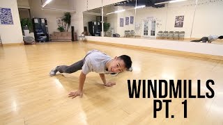 Learn How To Breakdance  Beginner Windmills Pt 1  Power Move Basics [upl. by Ylrebmyk]