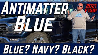 Antimatter Blue on the 2021 Ford F150  Is it Blue or Black Driving Video  XLT 302A Interior [upl. by Amalberga]