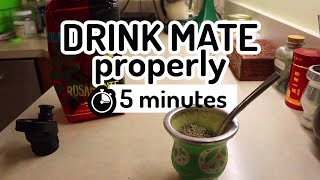 🧉 How to Drink Mate Properly out of a gourd Drink Mate Instructions [upl. by Darrow]