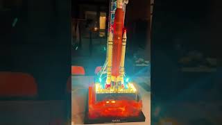 lego artemis motorized amp light Space Launch System nasa 10341 [upl. by Holly-Anne]