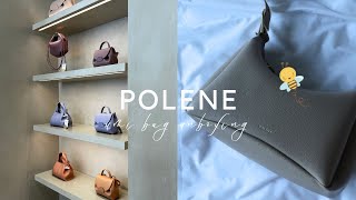 POLENE UMI BAG ♡ unboxing in NYC aesthetic  relaxing [upl. by Kaasi]