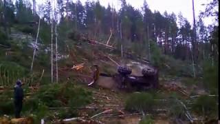 жестьперевернулся скиддер skidder john deere extrêmeлесные машины [upl. by Leumek]