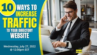 10 Ways to Increase Traffic to Your Directory Website [upl. by Emirej]