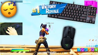 Redragon K552 ASMR Mechanical Keyboard 🤩 Satisfying Fortnite Gameplay Smooth 240FPS [upl. by Bertasi530]