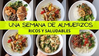 UNA SEMANA DE ALMUERZOS RICOS Y SALUDABLES  Michela Perleche [upl. by Hsilgne913]