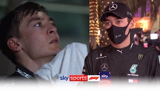 George Russell reacts to Mercedes pit stop confusion amp his first ever F1 points  Sakhir GP [upl. by Pirbhai187]