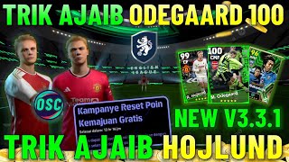 TRIK AJAIB HOJLUND amp ODEGAARD 100 POTW  EPIC GRATIS ITU NYATA FITUR BARU V331 EFOOTBALL 2024 [upl. by Doniv]