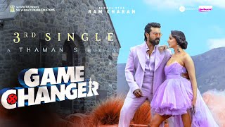 Game Changer  3rd Single Lyrical Video Promo  Ram Charan  Shankar  Kiara Advani Thaman S [upl. by Pond]