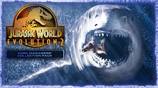 THE BIGGEST AQUATIC IN THE GAME  MEGALODON SHOWCASE  Jurassic World Evolution 2 [upl. by Alisha819]