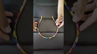 Hair band decorate with cowri shell youtubeshorts youtube craft [upl. by Orsino]