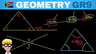 Gr 9 Geometry Lines and Triangles [upl. by Attenev]