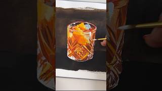 Gouache painting glass tutorial [upl. by Nanreit]