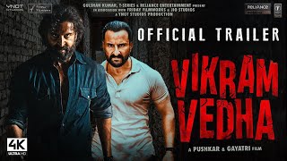 Vikram Vedha  Official Trailer  Hrithik Roshan Saif Ali Khan Radhika Apte  vikram vedha teaser [upl. by Ahtekal]