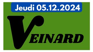 PRONOSTIC PMU QUINTÉ ANALYSE PAR LE VEINARD DU JEUDI 051224france belgique suisse canada [upl. by Rayner]