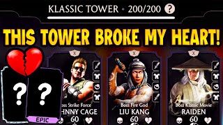 MK Mobile I Defeated Fatal Klassic Tower Battle 200 I ALMOST CRIED [upl. by Ambros]