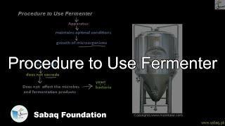 Procedure to use Fermenter Biology Lecture  Sabaqpk [upl. by Sup]