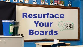 Think Board Whiteboard Resurfacing and Chalkboard Resurfacing Mini Reel [upl. by Kinzer]