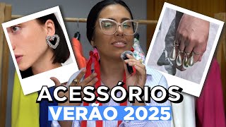 TENDÊNCIA DE ACESSÓRIOS VERÃO 2025  Brincos Colares Braceletes [upl. by Arze]