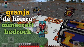 granja de hierro minecraft bedrock 12062 🎋 [upl. by Gathard415]