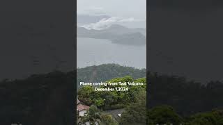 Taken from Tagaytay Hotel as Taal Volcano billows steam on December 12024 [upl. by Drahsir]