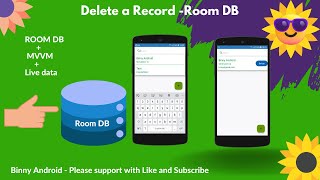 Room DB Delete data and display on recyclerview in android kotlin [upl. by Milman352]